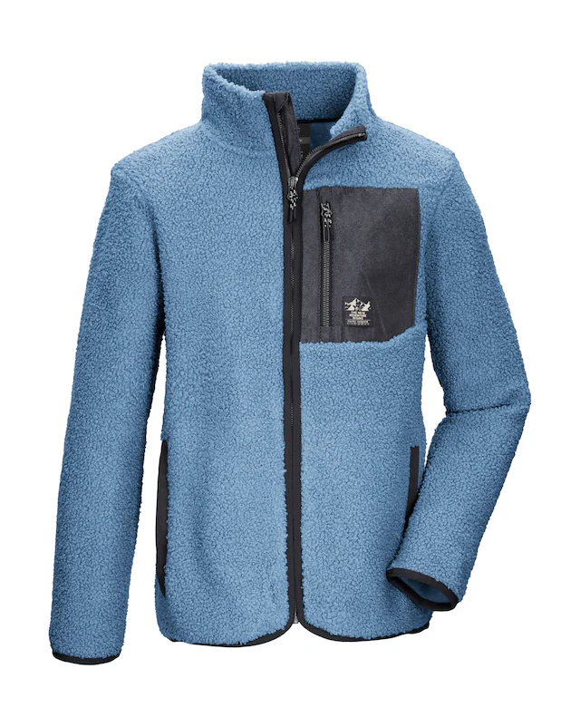 Killtec Fleecejacke »KOW 140 GRLS FLC JCKT« Weiche Sherpa-Fleecejacke mit Kinnschutz und Stauraum
