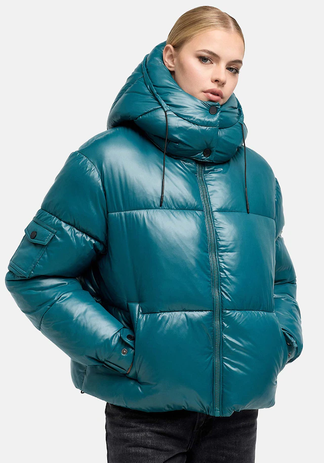 Marikoo Winterjacke »Glimini« mit Kapuze Winterjacke mit Kapuze, modische Steppung, warm gefüttert
