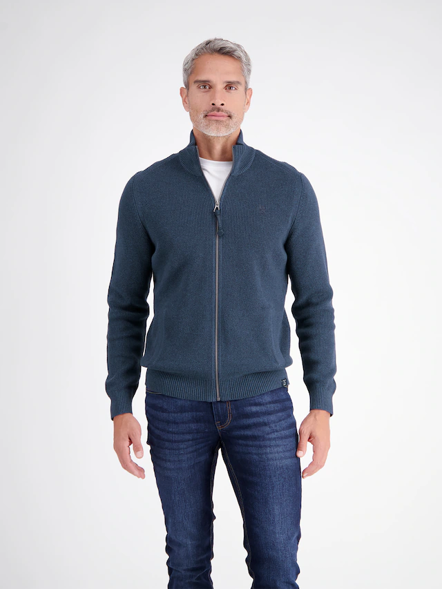 LERROS Strickjacke »Strickjacke im Casual-Stil aus hochwertiger Baumwolle«