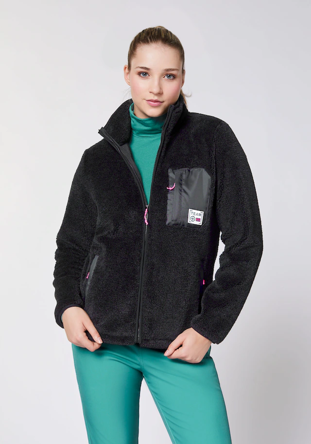 Chiemsee Fleecejacke ohne Kapuze - aus kuschelig wärmendem Sherpa Fleece