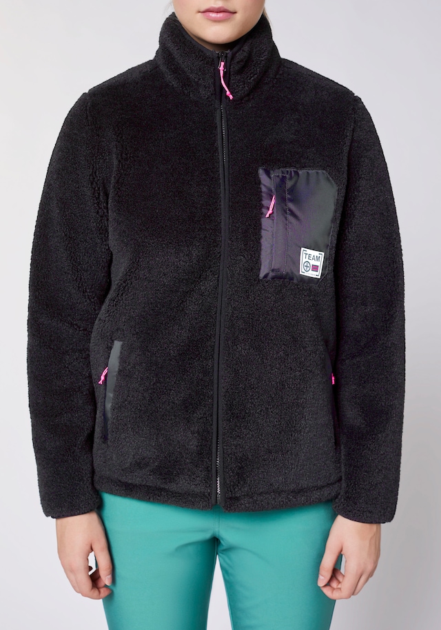 Chiemsee Fleecejacke ohne Kapuze - aus kuschelig wärmendem Sherpa Fleece