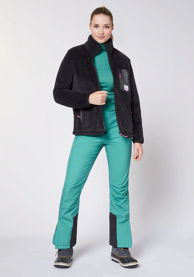 Chiemsee Fleecejacke ohne Kapuze - aus kuschelig wärmendem Sherpa Fleece