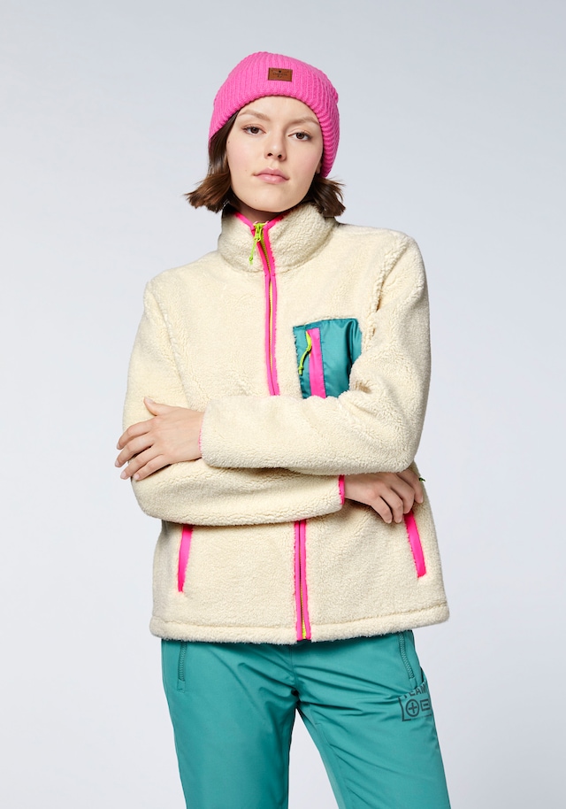 Chiemsee Fleecejacke ohne Kapuze - aus kuschelig wärmendem Sherpa Fleece