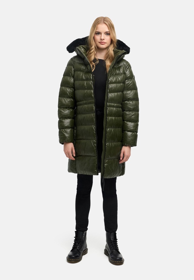 Navahoo Steppmantel »Lumeiaa 14« Warmer Damen Wintermantel mit Kunstfellbesatz