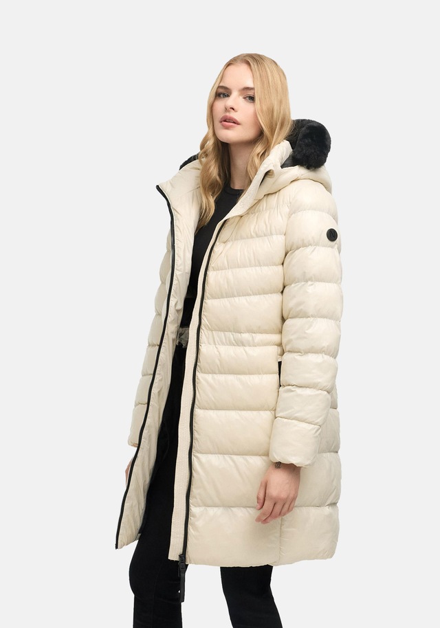 Navahoo Steppmantel »Lumeiaa 14« Warmer Damen Wintermantel mit Kunstfellbesatz