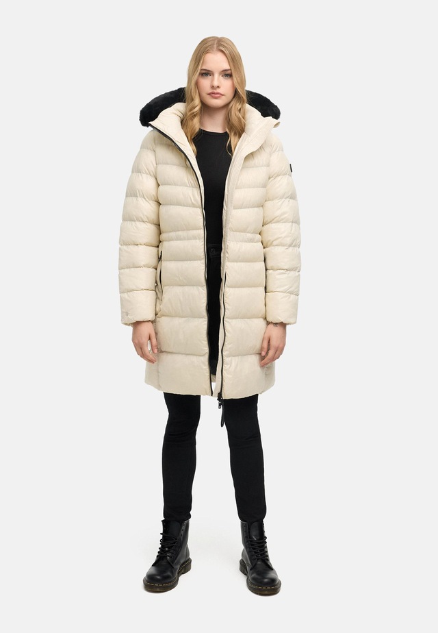 Navahoo Steppmantel »Lumeiaa 14« Warmer Damen Wintermantel mit Kunstfellbesatz