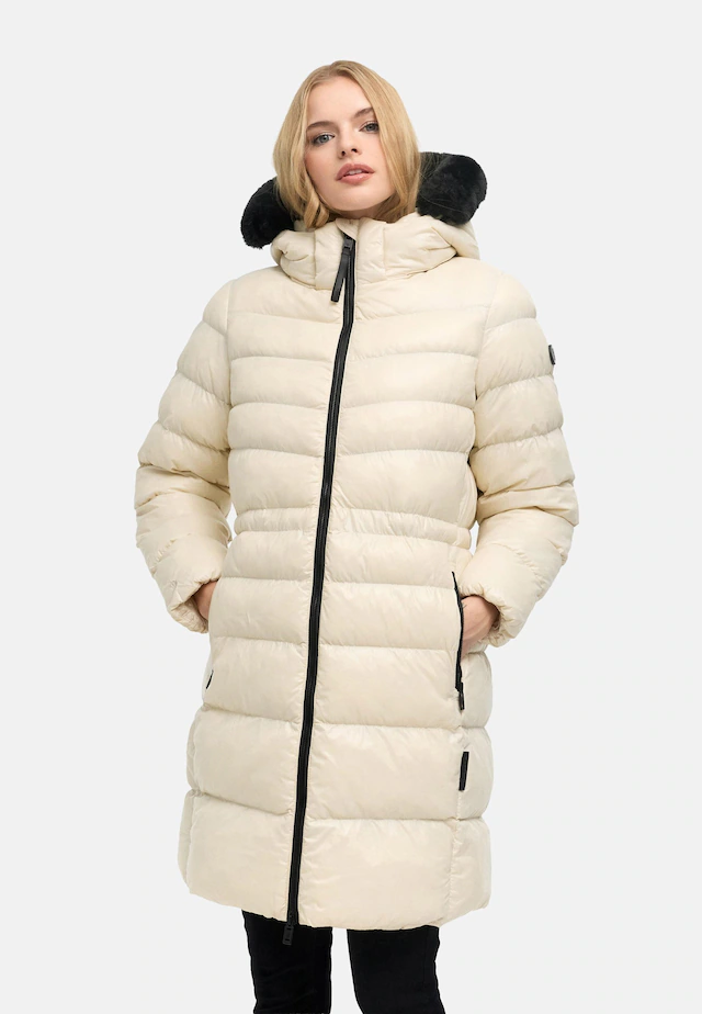 Navahoo Steppmantel »Lumeiaa 14« Warmer Damen Wintermantel mit Kunstfellbesatz