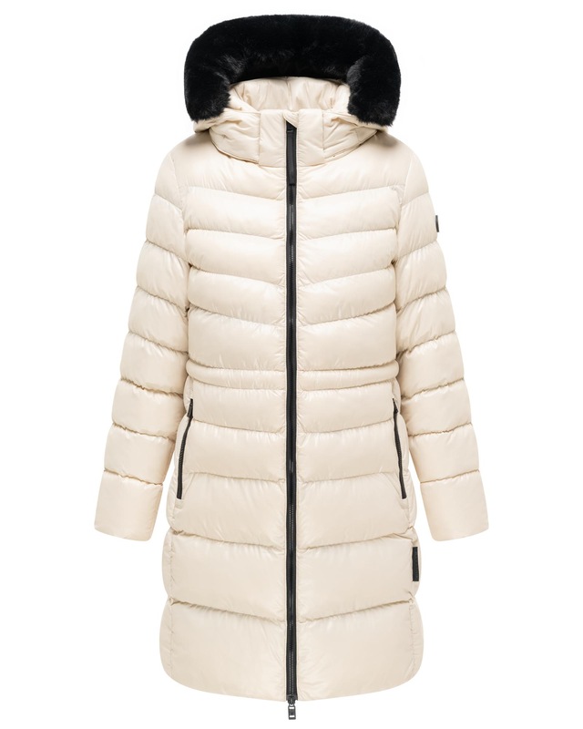 Navahoo Steppmantel »Lumeiaa 14« Warmer Damen Wintermantel mit Kunstfellbesatz