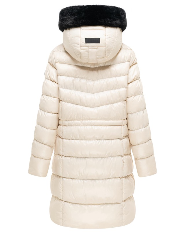 Navahoo Steppmantel »Lumeiaa 14« Warmer Damen Wintermantel mit Kunstfellbesatz