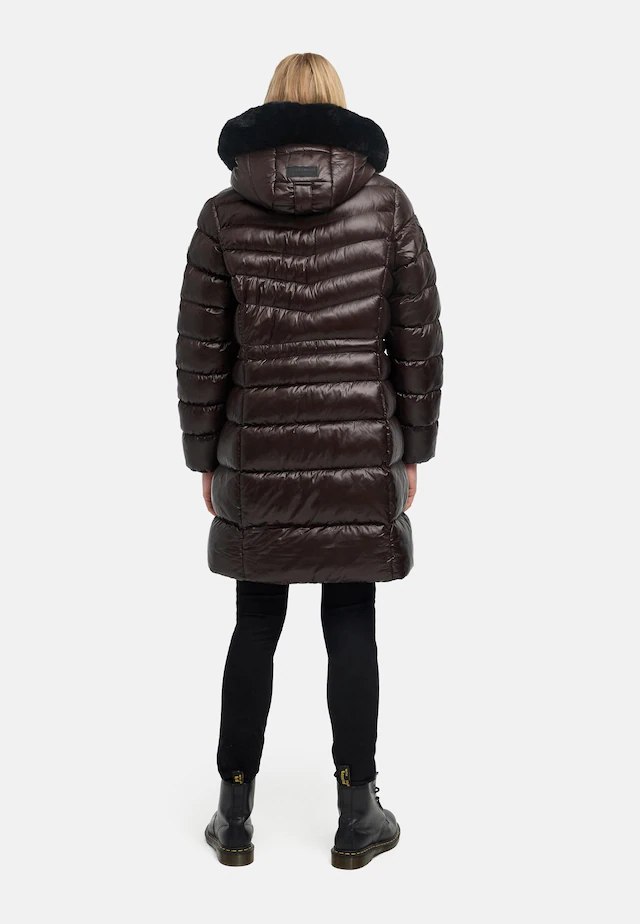 Navahoo Steppmantel »Lumeiaa 14« Warmer Damen Wintermantel mit Kunstfellbesatz
