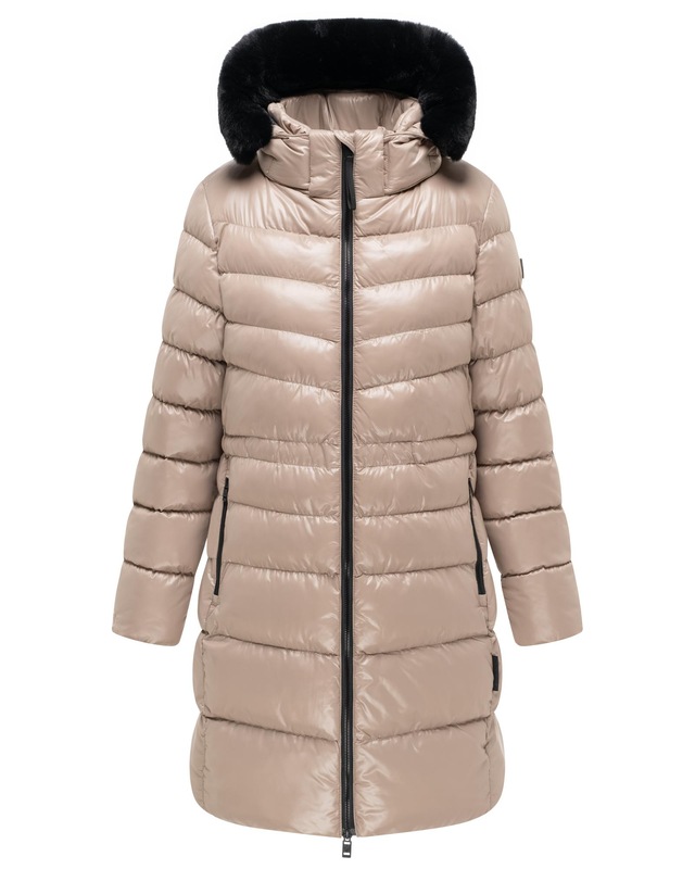 Navahoo Steppmantel »Lumeiaa 14« Warmer Damen Wintermantel mit Kunstfellbesatz