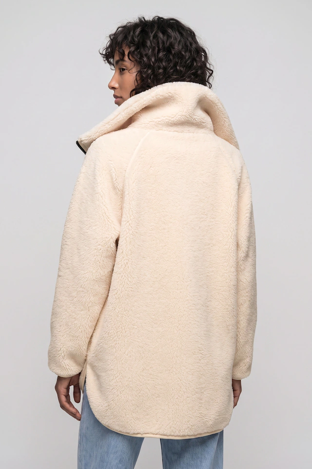 Alife & Kickin Fellimitatjacke »Damen SariaAK T Übergangsjacke, Jacke« Dichter Teddyfleece, hoher Stehkragen, zwei aufgesetzte Taschen
