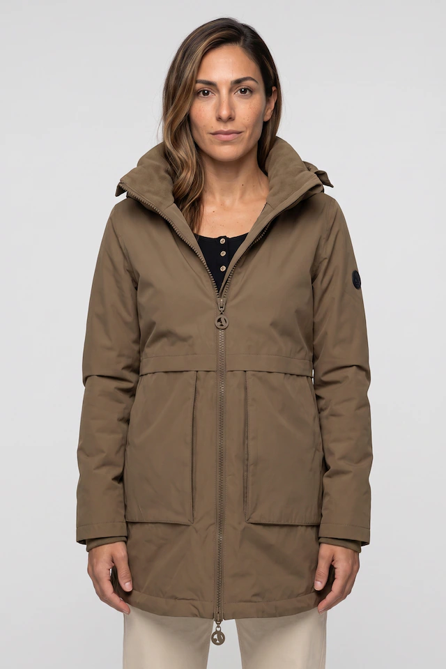 Alife & Kickin Winterjacke »Damen MaluAK A Winterjacke, Jacke« Kapuze am Stehkragen, Zwei-Wege-Reißverschluss, Regular Fit