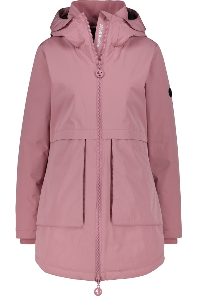 Alife & Kickin Winterjacke »Damen MaluAK A Winterjacke, Jacke« Kapuze am Stehkragen, Zwei-Wege-Reißverschluss, Regular Fit