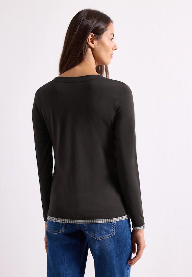 STREET ONE Langarmshirt mit Rundhalsausschnitt