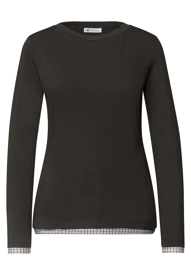 STREET ONE Langarmshirt mit Rundhalsausschnitt