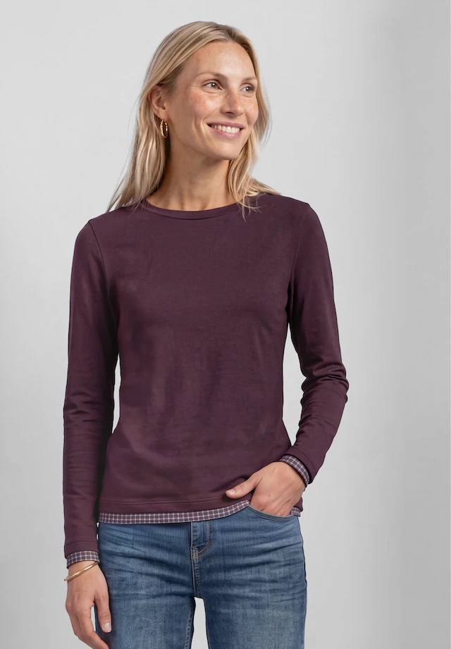 STREET ONE Langarmshirt mit Rundhalsausschnitt