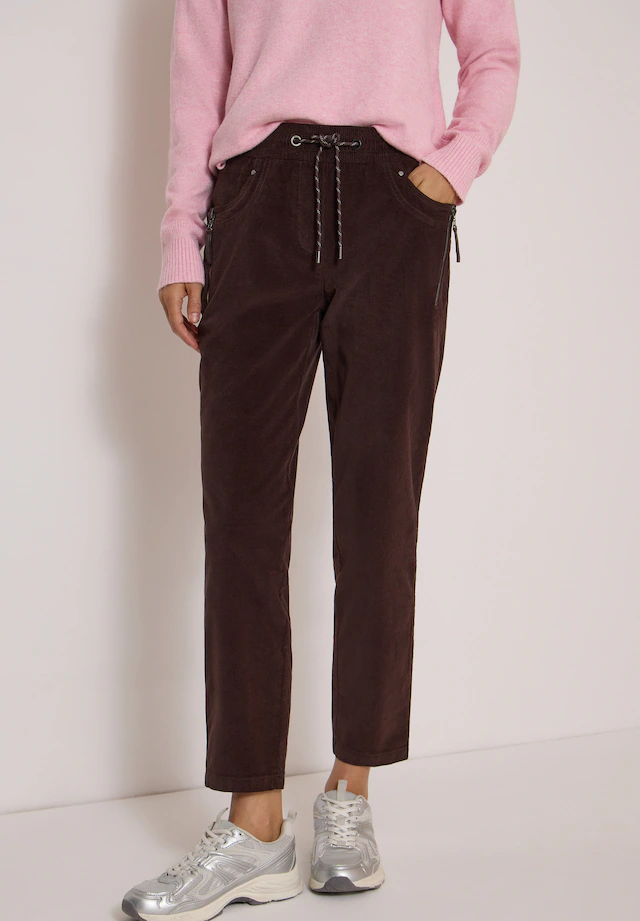 Cecil Stoffhose »Style Tracey« Elastischer Bund mit Tunnelzug / Slim Leg