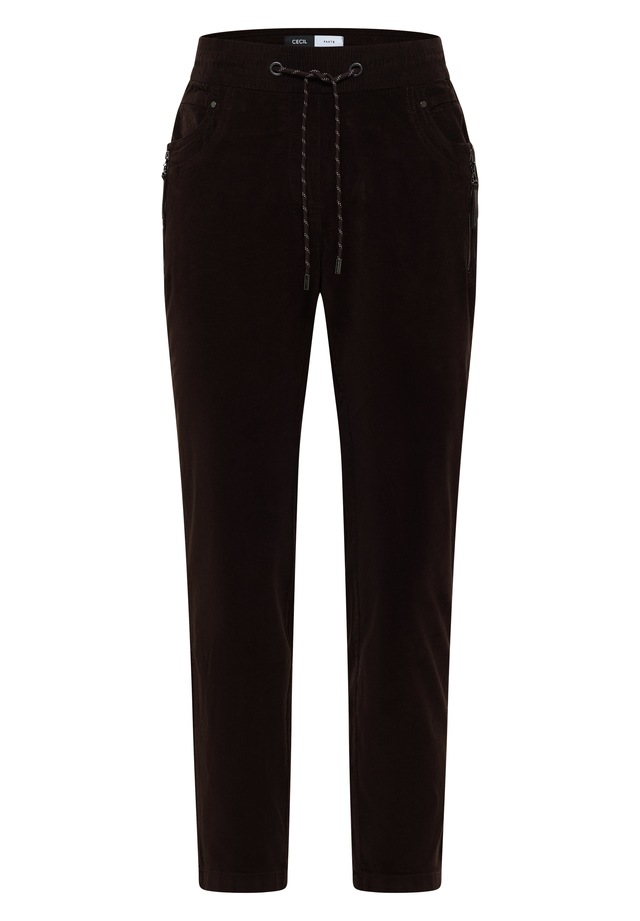 Cecil Stoffhose »Style Tracey« Elastischer Bund mit Tunnelzug / Slim Leg