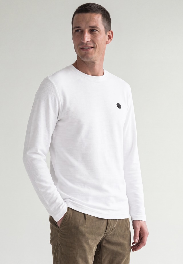 STREET ONE MEN Langarmshirt im soften Baumwoll-Mix