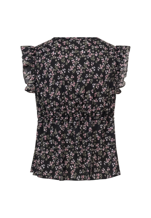 CLOUD 5IVE Shirttop »CLOUD 5IVE Ruffle Sleeve Tie Top«