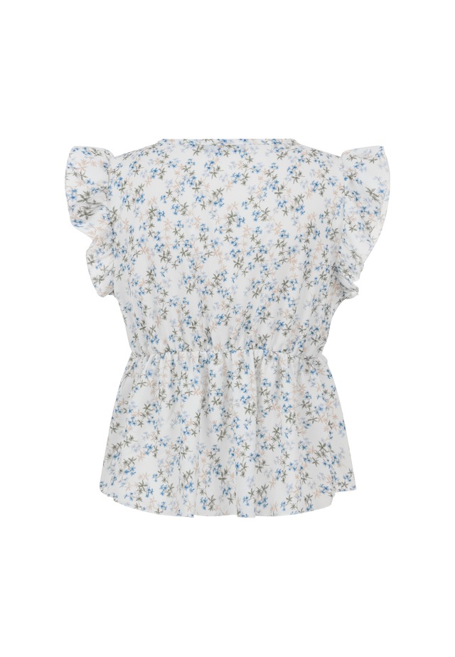 CLOUD 5IVE Shirttop »CLOUD 5IVE Ruffle Sleeve Tie Top«