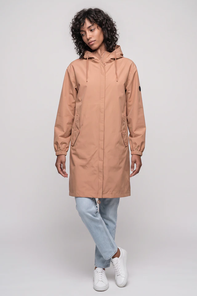 Alife & Kickin Regenjacke »Damen TirilAK A Regenjacke, Jacke« Wasserabweisend, Kapuze mit Kordelzug, Zwei-Wege-Reißverschluss