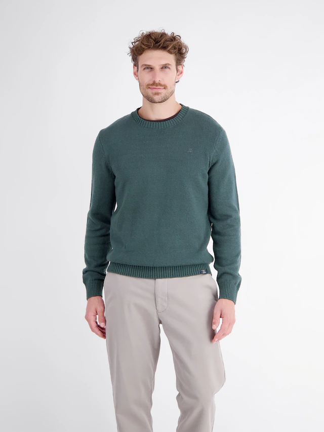 LERROS Strickpullover »Sportiver Strickpullover aus bequemer, weicher Baumwolle«