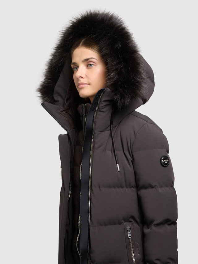 khujo Steppmantel »PHEADRA WITH FUR - 2IN1«