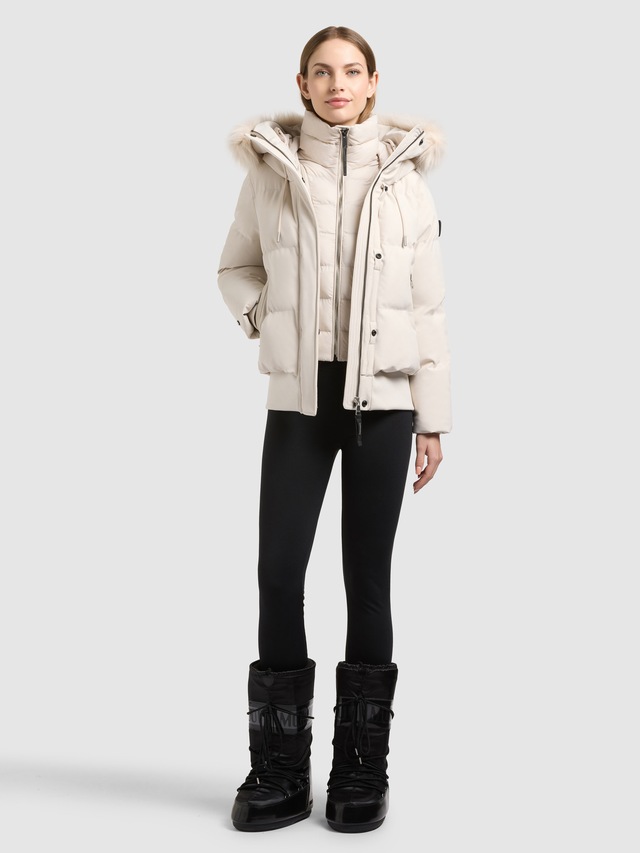 khujo Steppjacke »PADME WITH FUR - 2IN1« mit Kapuze