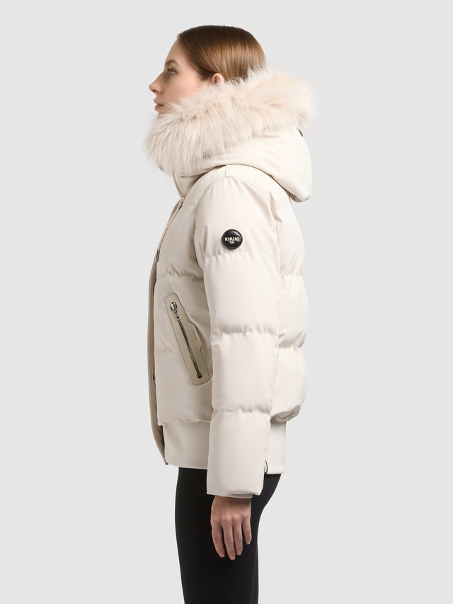 khujo Steppjacke »PADME WITH FUR - 2IN1« mit Kapuze