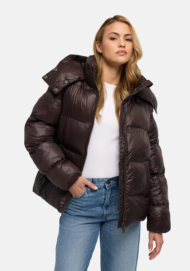 Navahoo Steppjacke »Snow-Frame 14« mit Kapuze Damen Winterjacke mit abnehmbarer Kapuze