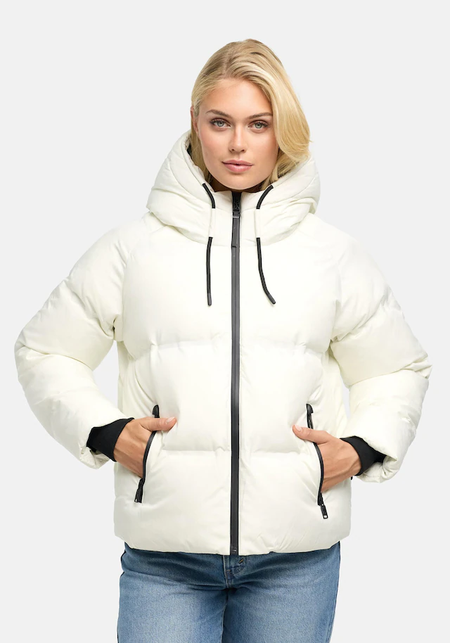 Navahoo Winterjacke »Petit-Puffy 14« mit Kapuze Damen Jacke mit verschweißter Steppung
