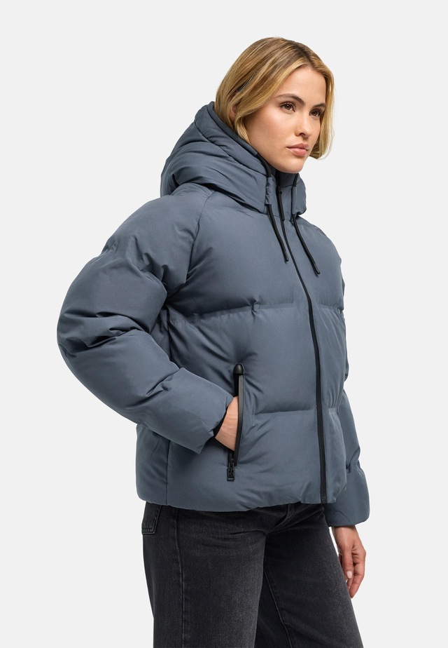 Navahoo Winterjacke »Petit-Puffy 14« mit Kapuze Damen Jacke mit verschweißter Steppung