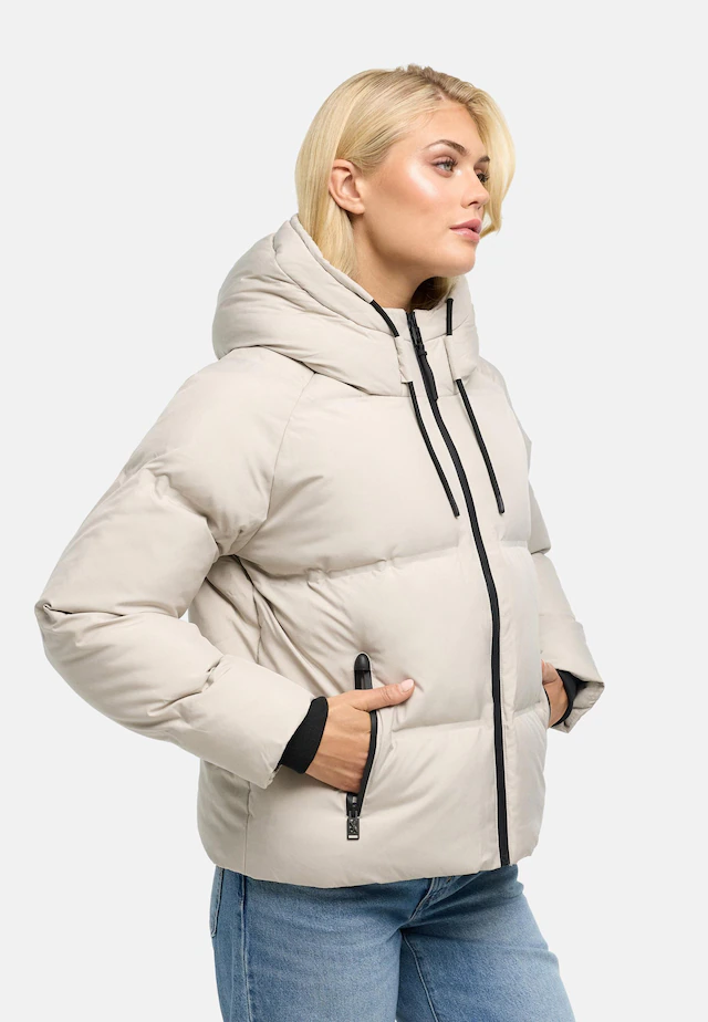 Navahoo Winterjacke »Petit-Puffy 14« mit Kapuze Damen Jacke mit verschweißter Steppung