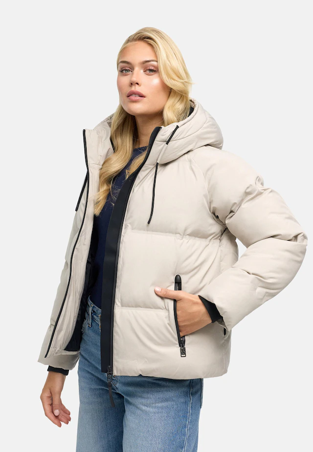 Navahoo Winterjacke »Petit-Puffy 14« mit Kapuze Damen Jacke mit verschweißter Steppung