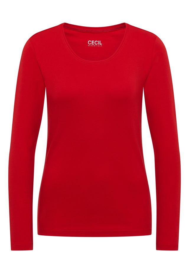 Cecil Langarmshirt aus reiner Baumwolle