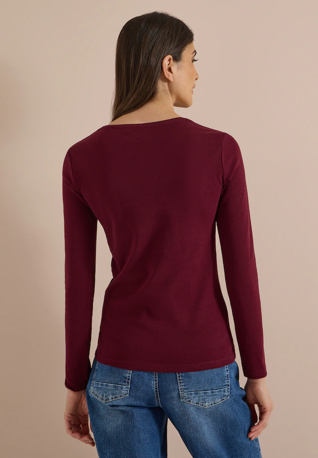 Cecil Langarmshirt aus reiner Baumwolle