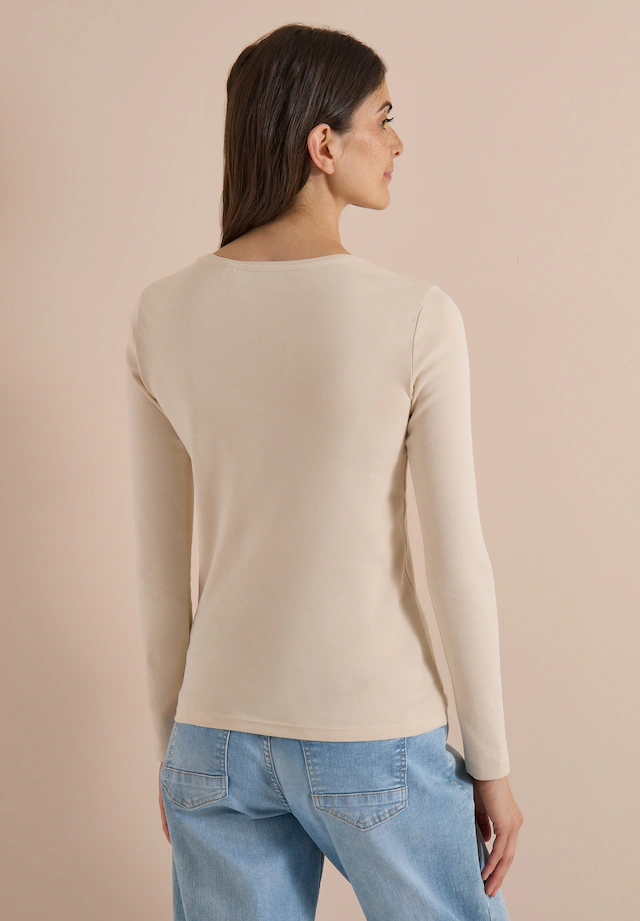Cecil Langarmshirt aus reiner Baumwolle