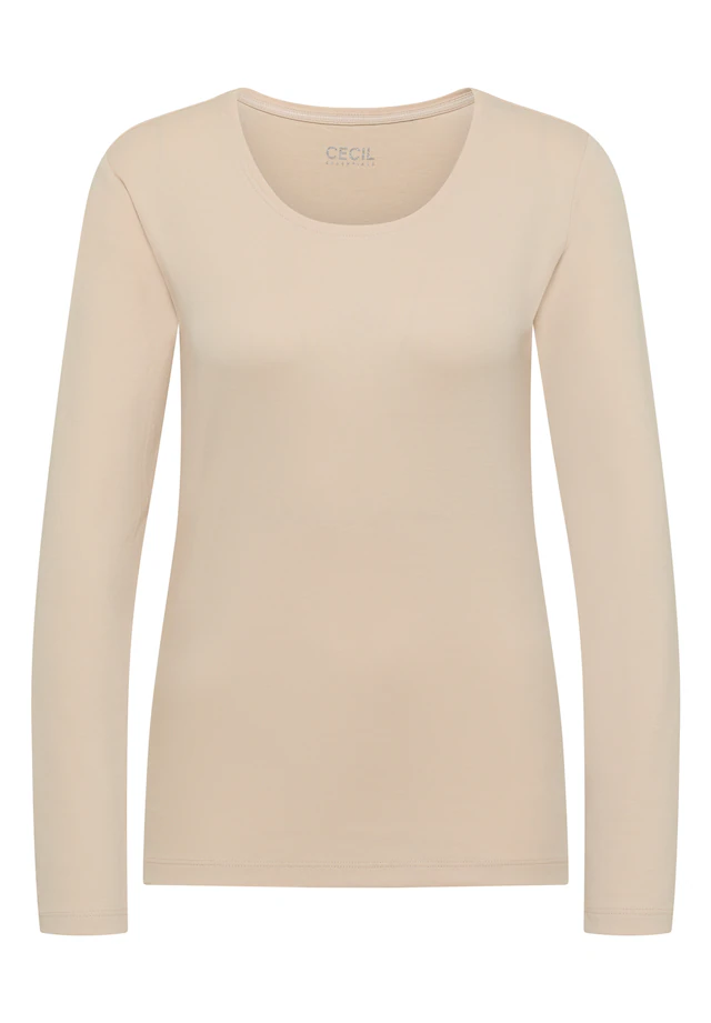 Cecil Langarmshirt aus reiner Baumwolle