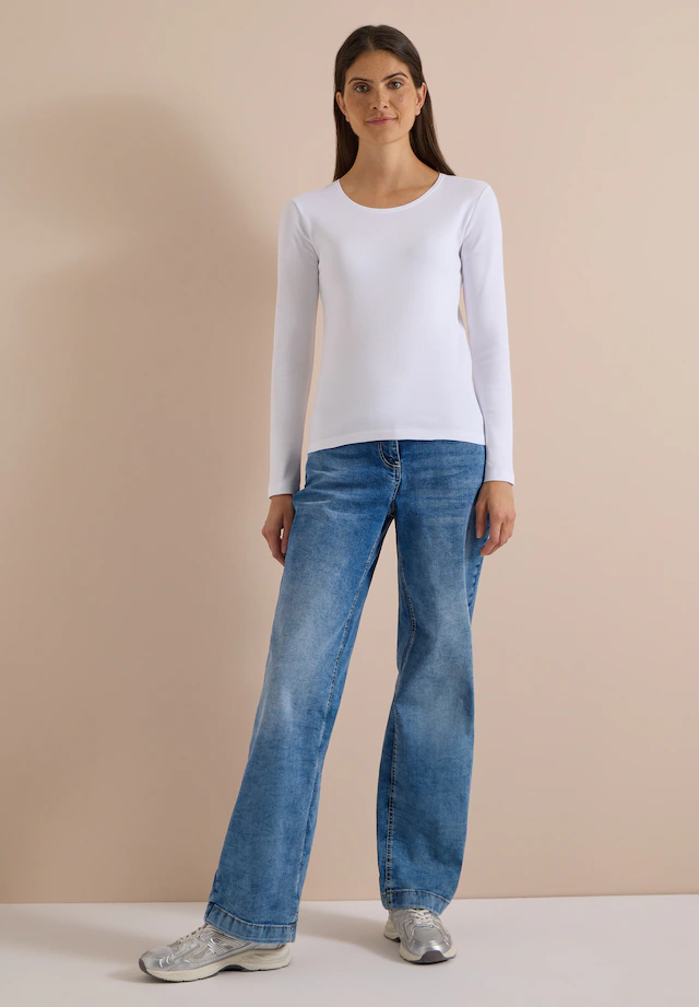 Cecil Langarmshirt aus reiner Baumwolle