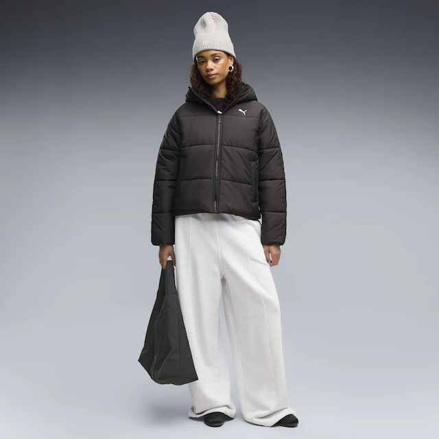 PUMA Winterjacke »Essentials Relaxed Wattierte Kapuzenjacke Damen«