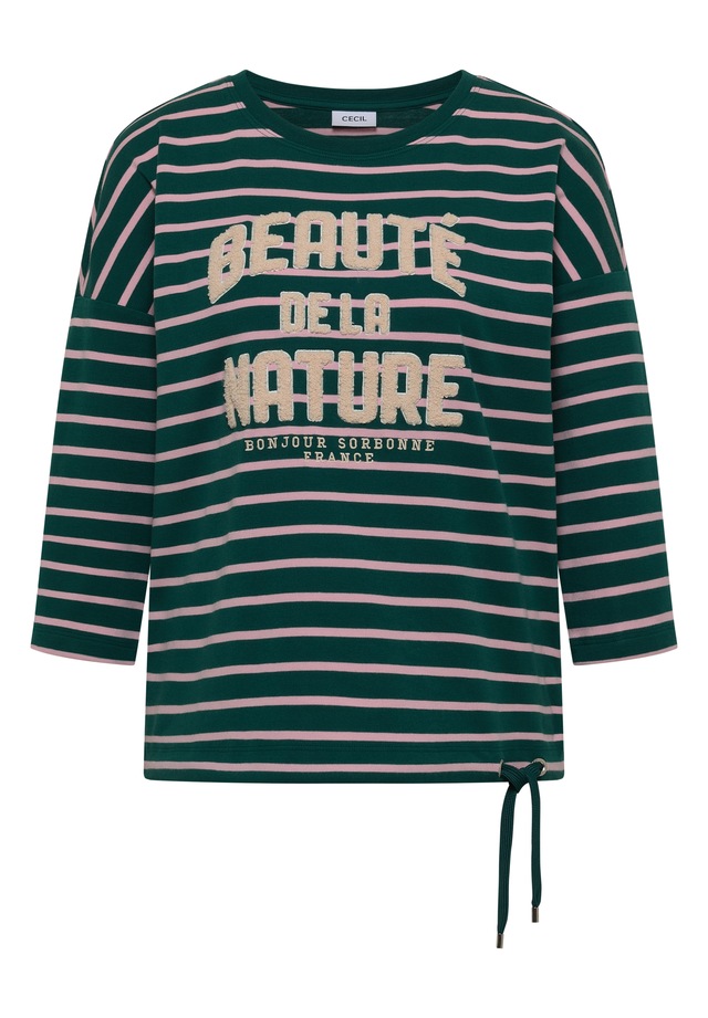 Cecil Rundhalsshirt mit Streifenmuster