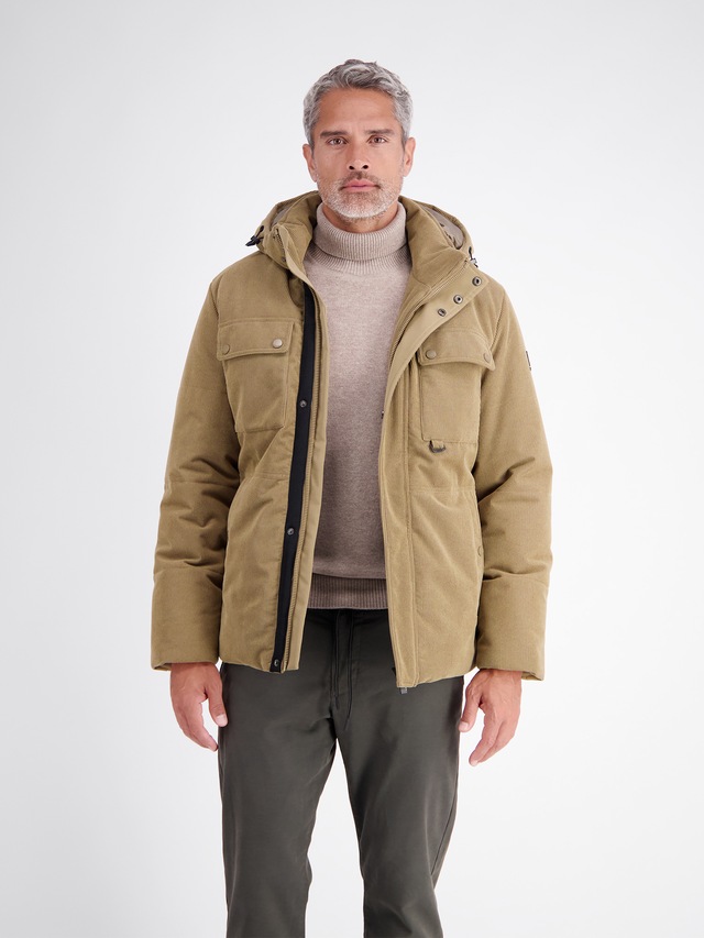 LERROS Outdoorjacke »Funktionsjacke aus wind und wasserabweisendem Kordgewebe« mit Kapuze