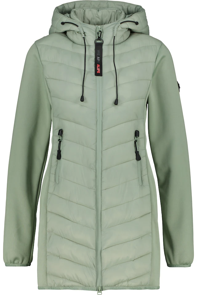 Alife & Kickin Sommerjacke »Damen YlvaAK A Übergangsjacke, Jacke« Chevron-Steppung, Kapuze mit Kordelzug, Zwei-Wege-Reißverschluss