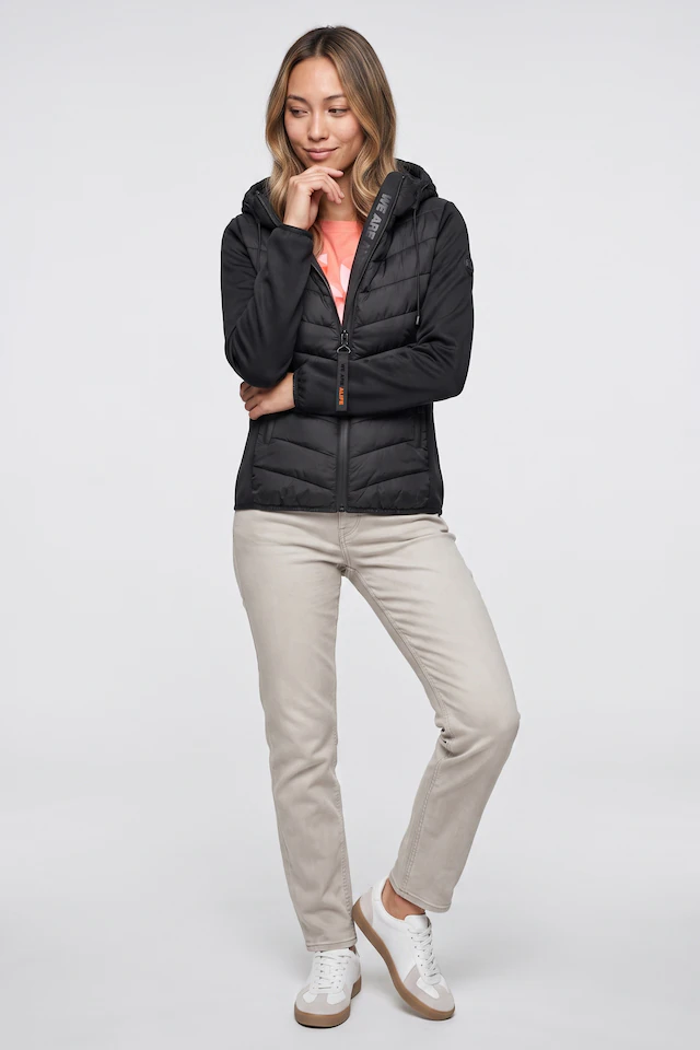 Alife & Kickin Sommerjacke »Damen ZeliaAK A Übergangsjacke, Jacke« Gesteppte Front, verstellbare Kapuze, zwei Reißverschlusstaschen