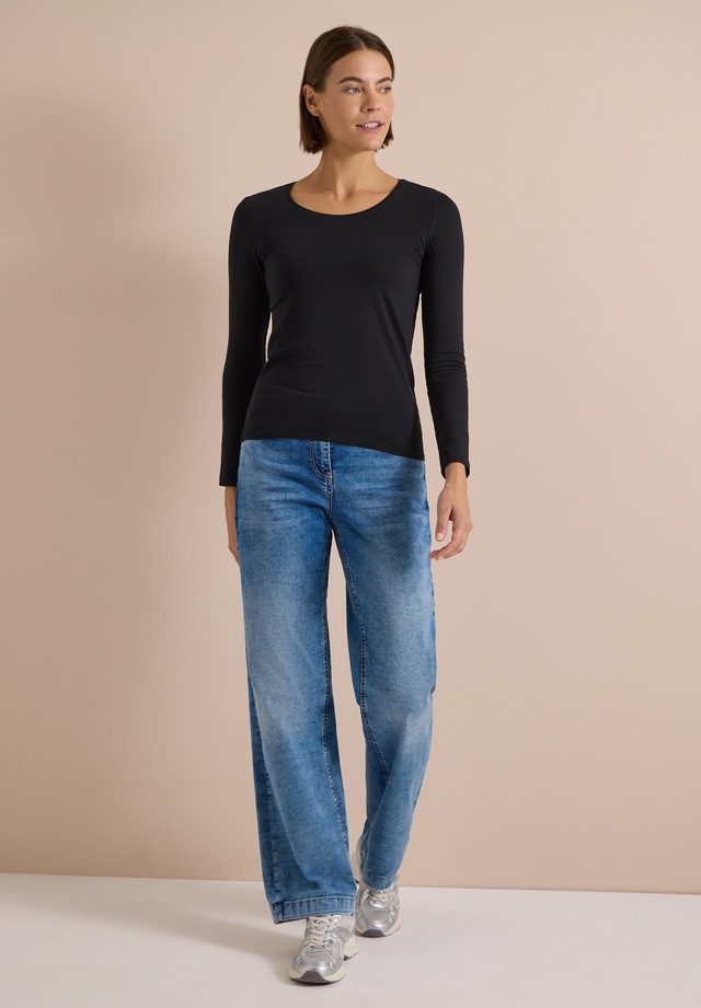 Cecil Langarmshirt aus reiner Baumwolle