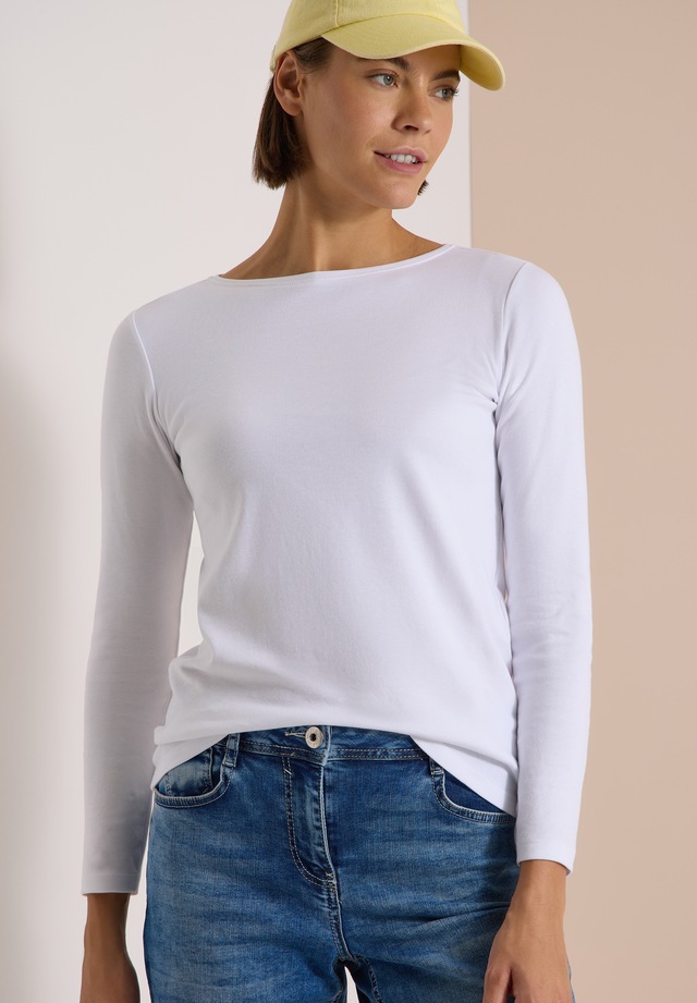 Cecil Langarmshirt aus reiner Baumwolle