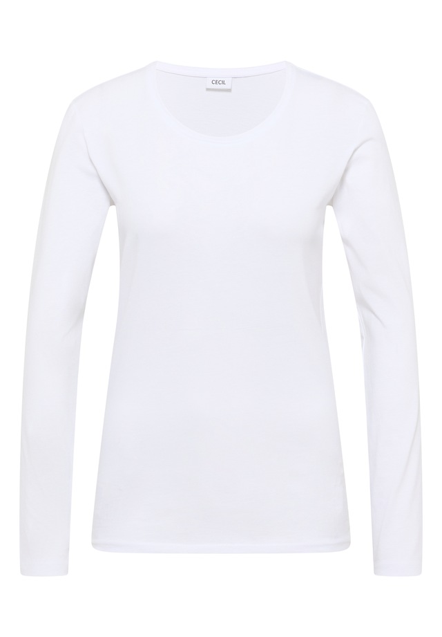 Cecil Langarmshirt aus reiner Baumwolle