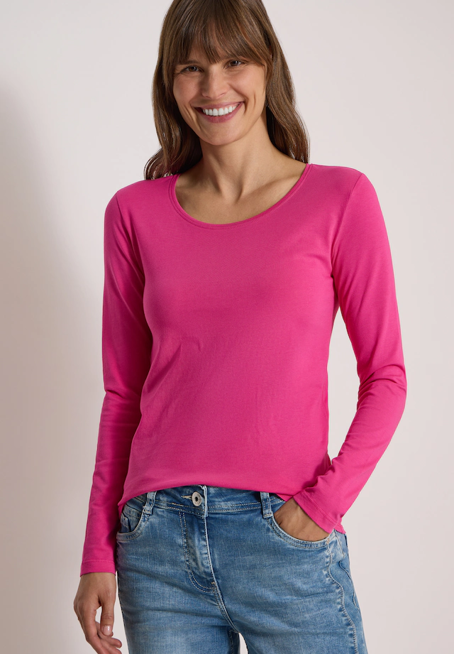 Cecil Langarmshirt aus reiner Baumwolle